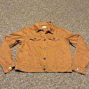 New Wishlist camel jacket Fun color to wear with everything Medium denim-like